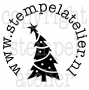 rond kaartstempel KERSTBOOM copy